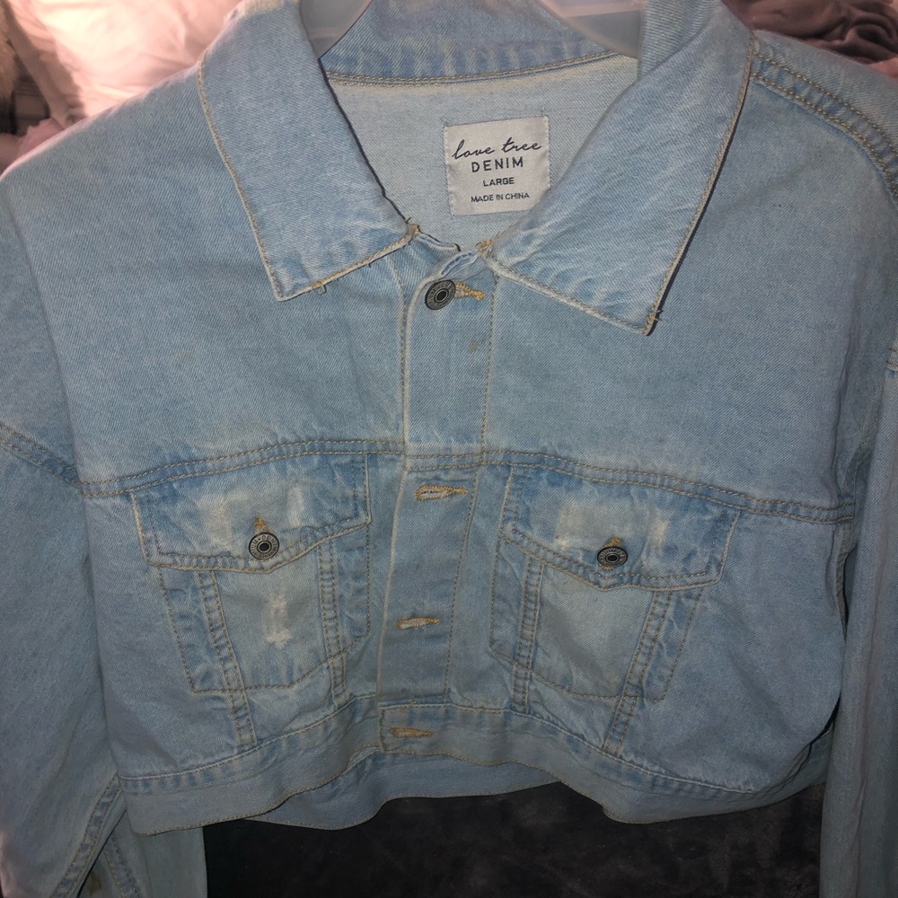Blue Jean cropped jacket